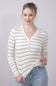 Thread & Supply Solara Stripe Shirt for Women in Off White
