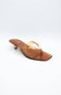 Top Moda Violet Jellie Kitten Heels for Women in Tan