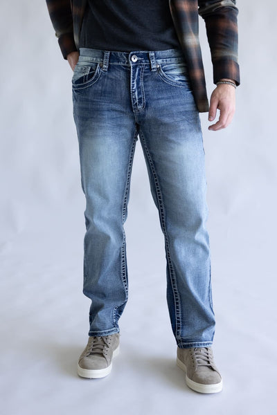 True Luck Ballen Straight Leg Jeans for Men