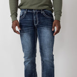 True Luck Blake Bootcut Stretch Jeans for Men