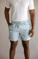 Vintage Summer 4 Way Stretch Volley Shorts for Men in Sage Palm Trees