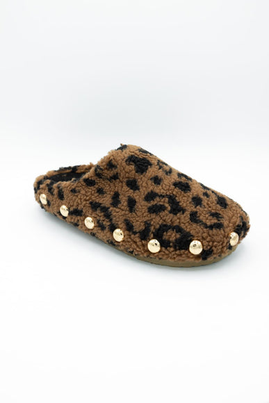 Vintage Havana Thrill Leopard Slippers for Women in Brown