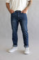 Weatherproof Vintage Athletic Tapered Jeans for Men in Moss Fade