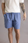 Weatherproof Vintage Linen Shorts for Men in Infinity Blue