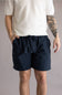Weatherproof Vintage Linen Shorts for Men in Navy