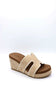 Pierre Dumas Vivian Wedge Sandals for Women in Nude