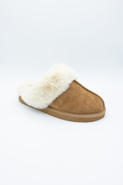 Simply Southern Flat Slippers for Women in Light Brown