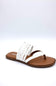 Soda Garrick Braided Flip Flops for Women in White