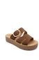 Soda Hanson Platform Sandals for Women in Brown