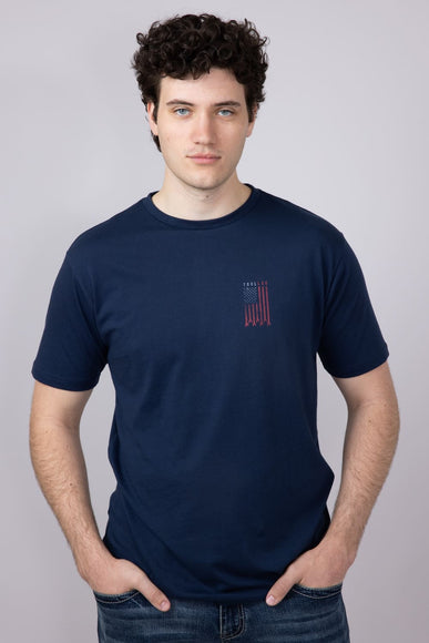 Troll Co Dirty Hands Clean Money Flagship T-Shirt for Men in Navy
