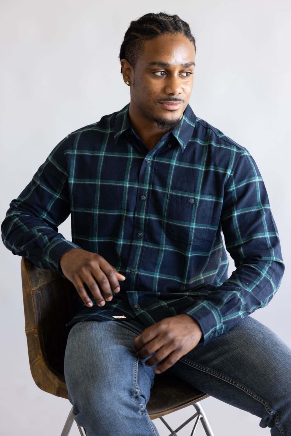 sage green dress with flowers 130 Merino Wool Button-Down Shirt - Ochre & Sage Green Plaid – Button-Down  Shirts main image 1
