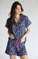Simply Southern Simply Soft Floral Pajama Shorts for Women in Navy Floral