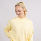 1897 Active Fleece Crewneck for Women in Butter Yellow