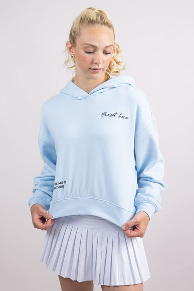 1897 Active Sunset Hour Hoodie for Women in Light Blue