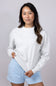 1897 Active Honeycomb Stretch Sweatshirt for Women in Oatmeal