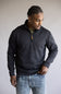 1897 Legends ¼ Zip Pullover for Men in Charcoal