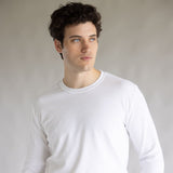 1897 Original Solid Crew Thermal Long Sleeve Shirt for Men in White