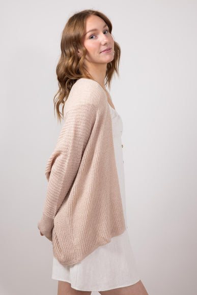 Shaker Stitch Cardigan for Women in Natural