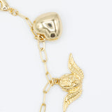 7 Charm Bracelet in Gold