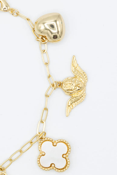 7 Charm Bracelet in Gold