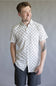 Anchors & Flags Pattern Button Down Shirt for Men in Silver