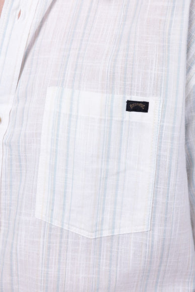 Billabong All-Day Stripe Shirt for Men in Off White
