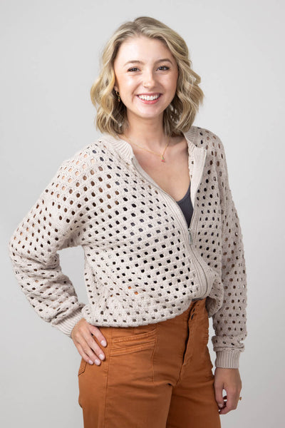 完売品　Lame melange knit short cardigan seyto（セイト）の「Lame melange knit short cardigan / ラメ