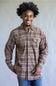 1897 Legends Corduroy Reverse Plaid Flannel Shirt for Men in Brown Tan | F13005-BRNTAN
