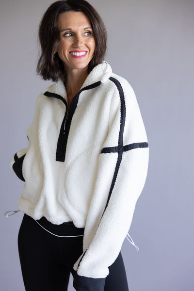 FP Movement Mountain ½ Zip Fleece for Women in White