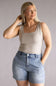 Final Touch Double Layer Tank Top for Women in Fog