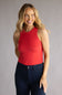 Free People Intimates So Soft Seamless Modal Tank for Women in Atlas Red