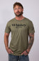 Grunt Style Whiskey Helps T-Shirt for Men in Army Green