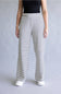 Blu Pepper Striped Wide Leg Lounge Pants for Women in White/Black