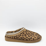 Katydid Leopard Slippers for Women in Brown