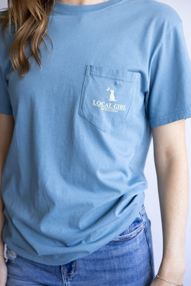 Local Girl Western Whiskey T-Shirt for Women in Slate