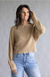 La Miel Off the Shoulder Sweater for Women in Crumb Cake