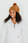 Carhartt Knit Pom-Pom Beanie for Women in Brown
