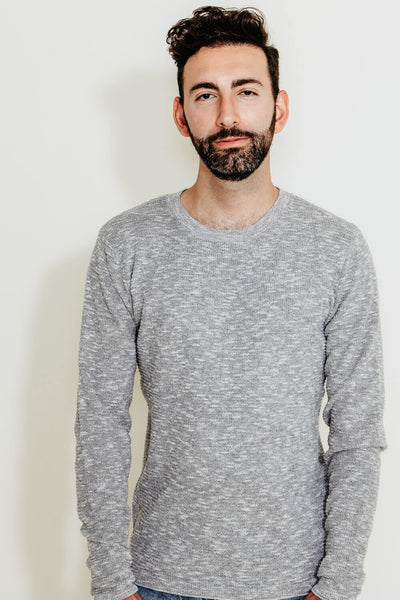 1897 Original Crew Knit Sweater for Men in Grey