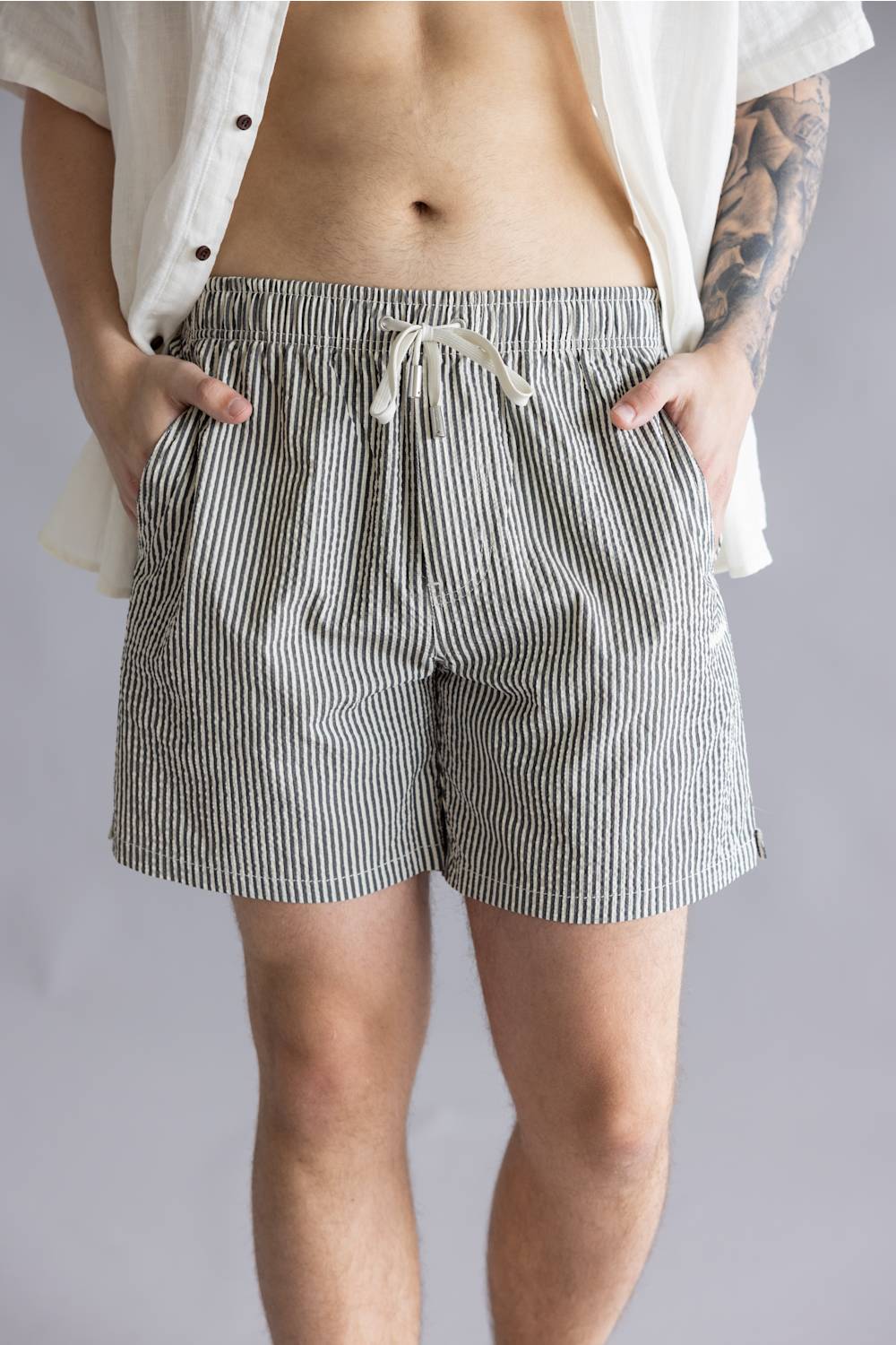 Industrie Coressia Swim Trunks for Men in Dark Sage | MST38507