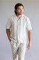 Industrie Carmona Woven Button Up Shirt for Men in Beige/Black