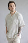 Industrie Cresta Woven Button Up Shirt for Men in Blue/Off White