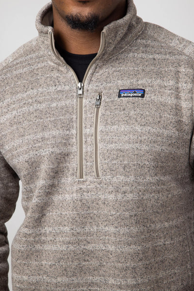 Patagonia Men's Better Sweater Quarter Zip in Seabird Grey