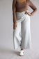 Simply Southern Wide Leg Lounge Pants for Women in Heather Grey