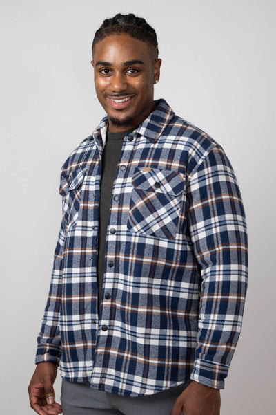Lined Flannel Mens Big And Tall Flannel Shirts Fleece Jacket Men