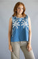 Simply Southern Embroidered Top for Women in Navy