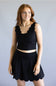 Simply Southern Scalloped Tank for Women in Black