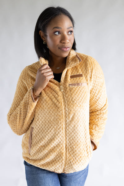 Simply Southern Simply Soft Jacket for Women in Latte Brown