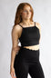 Simply Southern Squareneck Sports Top for Women in Black