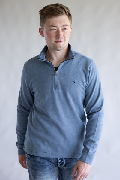 Simply Southern ¼ Zip Neck for Men in Navy