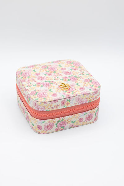 Simply Southern Jewelry Box Case in Yellow Floral | 0225-BAG-JWLCASE-LTBLM
